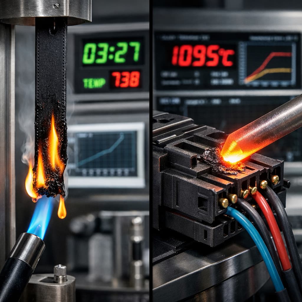 الاتجاهات الدولية في معايير مقاومة اللهب: تحليل تأثير معيار UL 94 ومعيار IEC 60695 على مواد النايلون