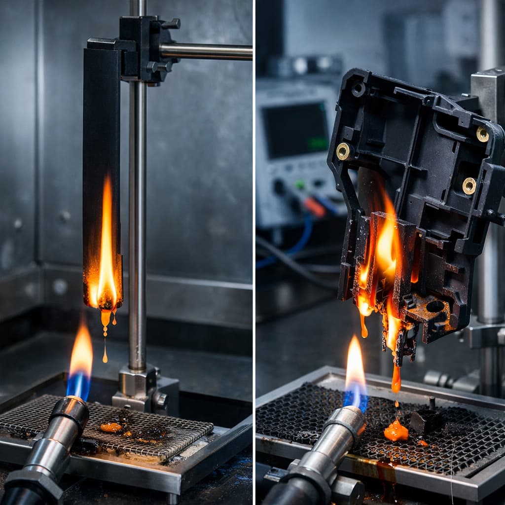 لماذا لا يزال النايلون المقاوم للهب، والذي يجتاز معيار UL94، يفشل في المنتجات النهائية؟ القسم 2