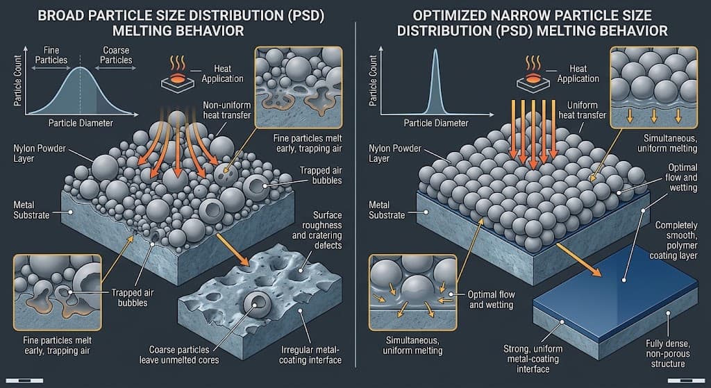 A Deep Dive into Coarse and Fine Powders: How Particle Size Distribution (PSD) Impacts Nylon Coating Quality 01